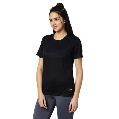 DOTTY Round Neck T-Shirt - Black | Omtex