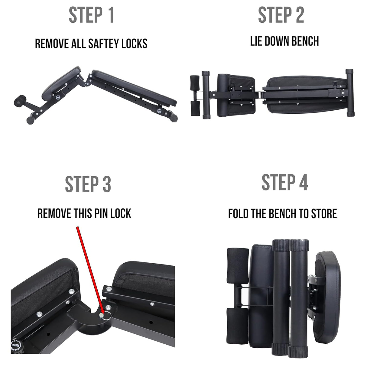 Kobo EB-1004 Multi Exercise Adjustable Bench