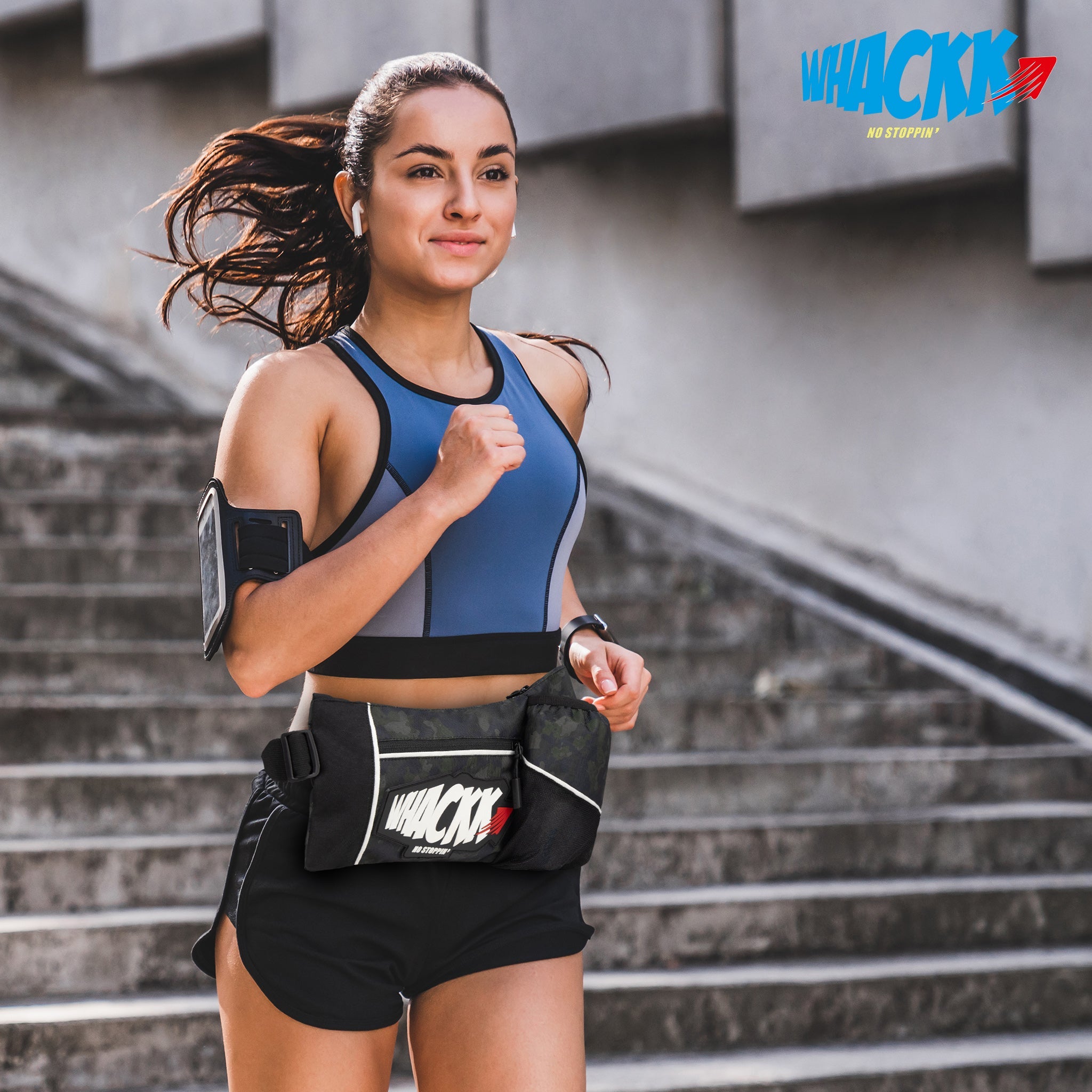 Alpine Wild Moss 2L Waist Bag / Marathon / Running / Fitness / trekking / hiking / camping / Lightweight Unisex