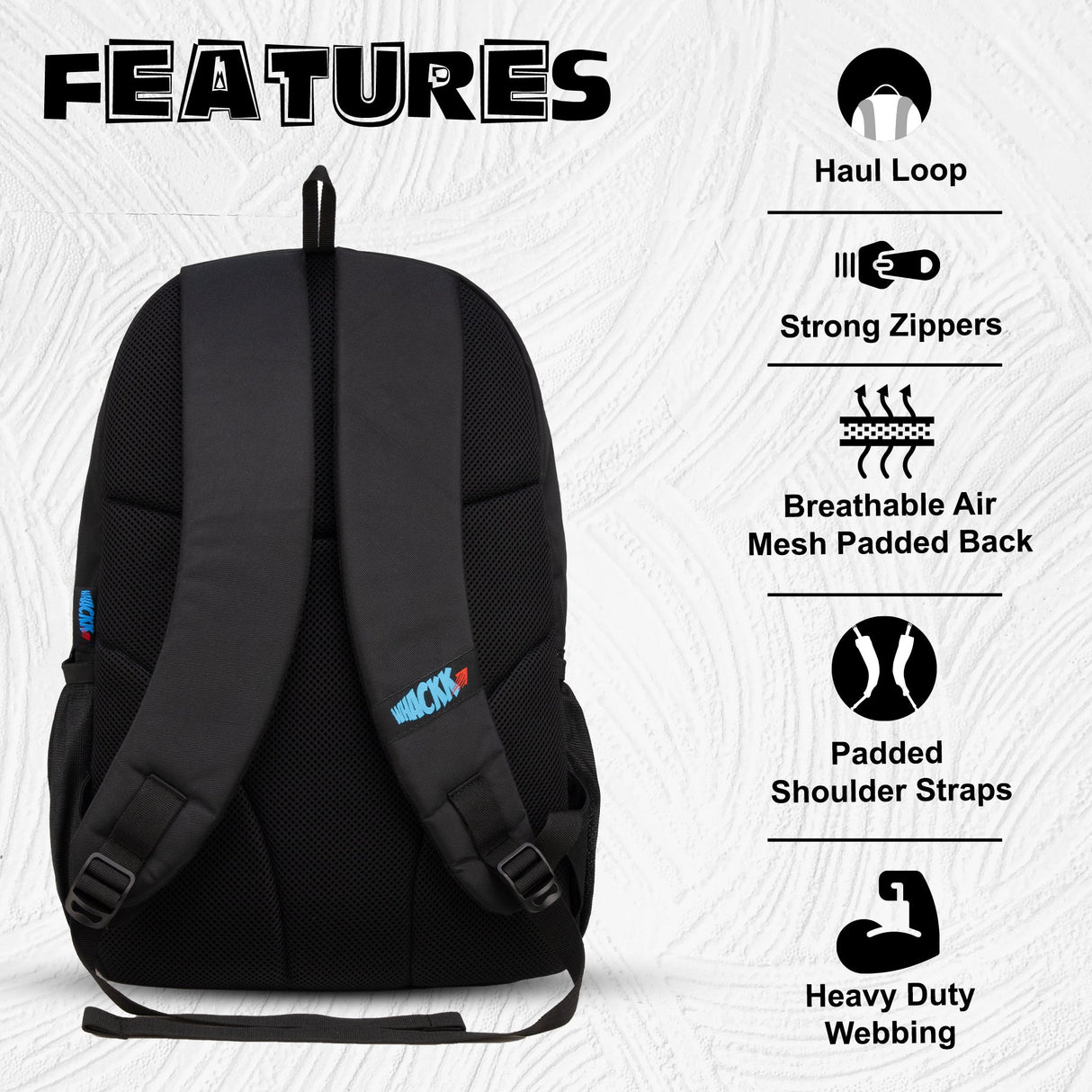 Strike Black 32L Football Basketball Volleyball Kitbag Shoe Ball Separate Pockets Equipment Bag Backpack| Soccer Bag| Boys Kids Adult Men| Mesh Shoe Ball Pocket| Bottle Holder| Easy Access Pocket Visit the WHACKK Store