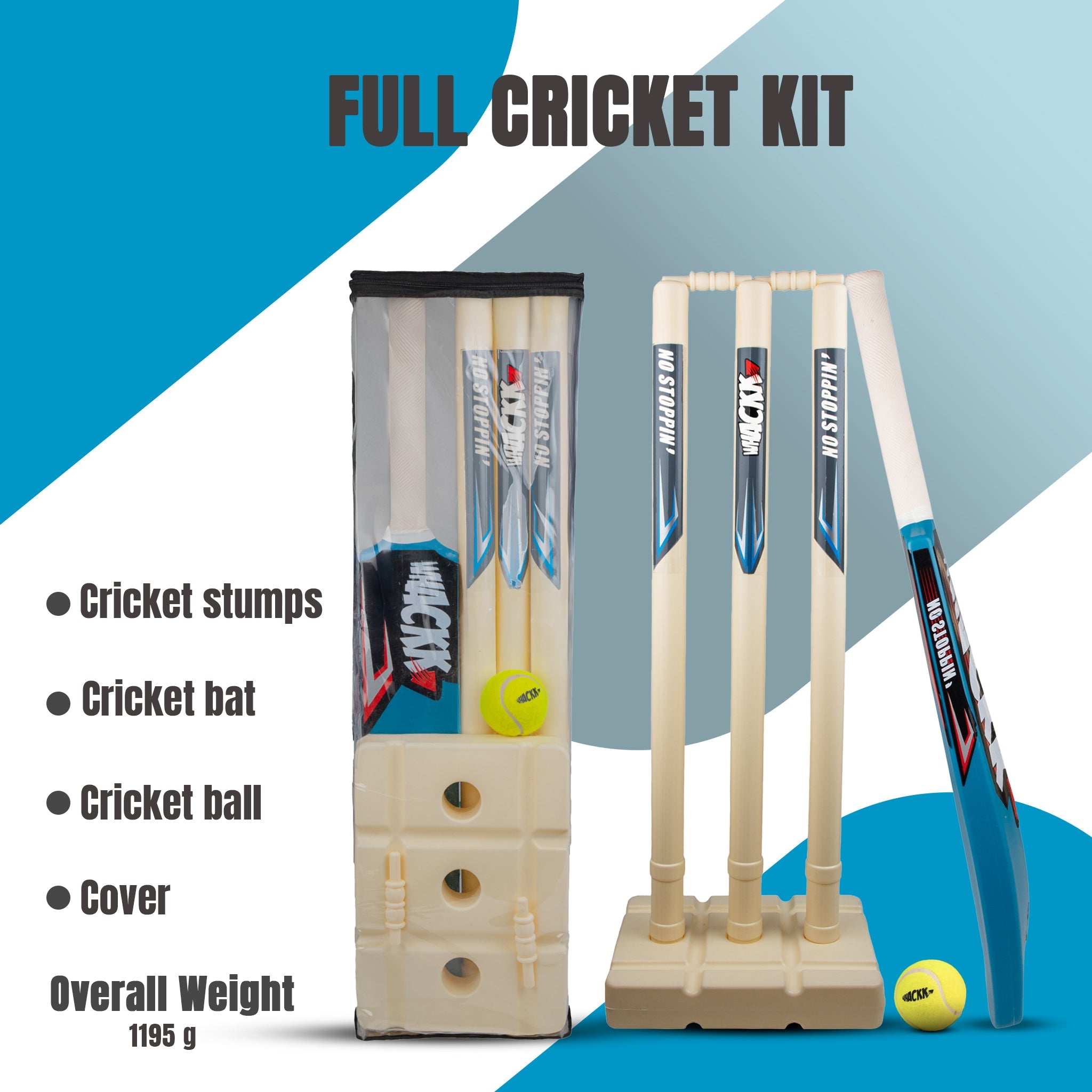 Whackk Complete junior Cricket Set
