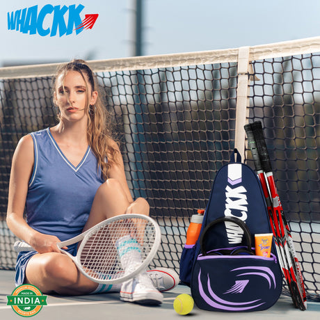 Ace Lavender 28L Unisex Lightweight Stylish Tennis Badminton Squash Equipment Kit Bag | Shuttle Bag |Shoe Pocket| Backpack Style | Spacious Storage Compartment| Rackets Tennis-6 Badminton-8