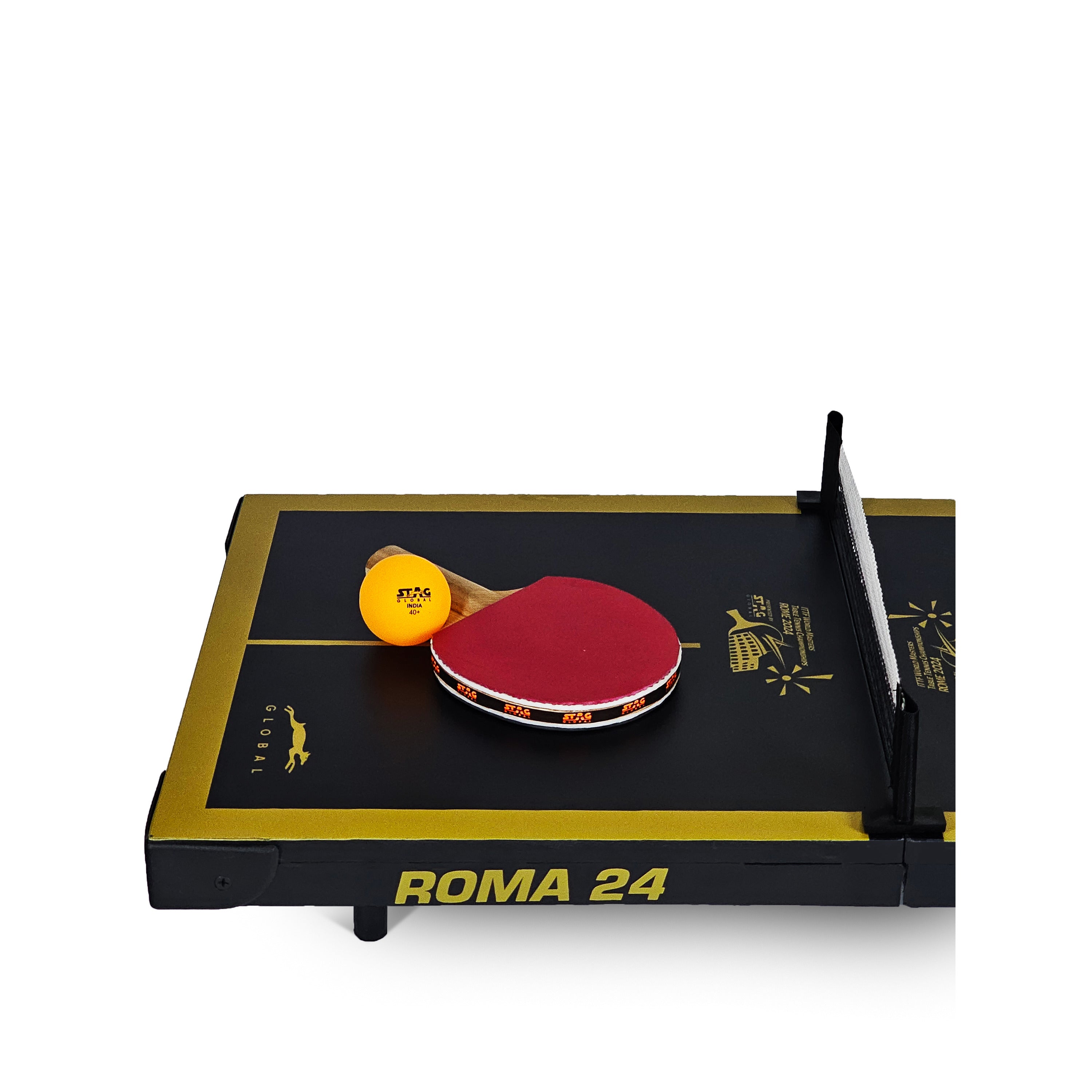 STAG GLOBAL Roma 24 Super mini | World Masters Championship 2024 | Black And  Gold | With Custom  Sling  Bag