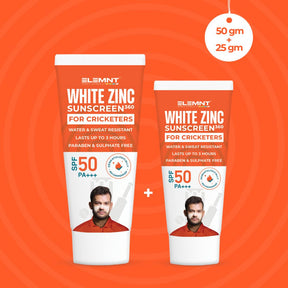 White zinc sunscreen