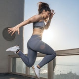 Racerback Sports Bra - Grey