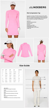 J Lindeberg Women's Ella Compression Top - Eosine Pink