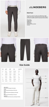 J Lindeberg Men's Ellott Pant - Asphalt