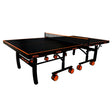 STAG GLOBAL Flex Tennis Table – Premium Black Top 25 mm with 2 TT Rackets, 6 Balls, 1 Table Cover & Clamp Net