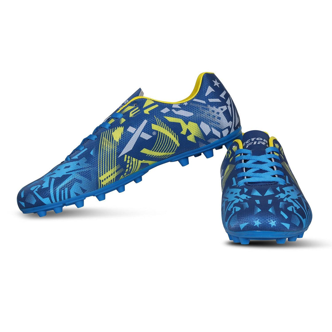 Vector X Fire Football Shoe Double Colored TPU Sole, Padded Footbed, Premoulded Heel Shoe for Men