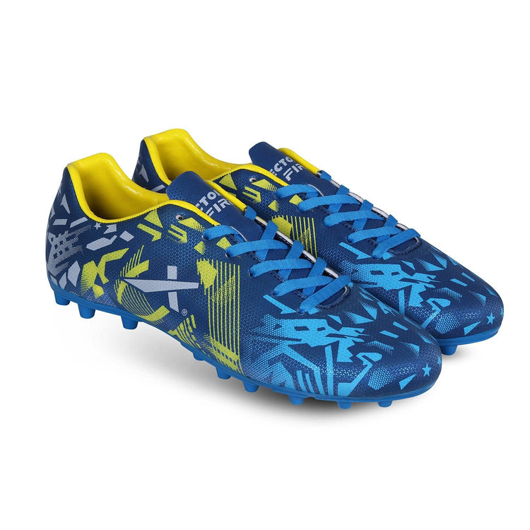 Vector X Fire Football Shoe Double Colored TPU Sole, Padded Footbed, Premoulded Heel Shoe for Men