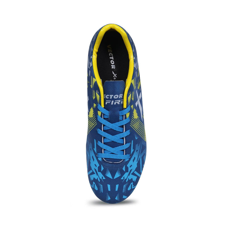 Vector X Fire Football Shoe Double Colored TPU Sole, Padded Footbed, Premoulded Heel Shoe for Men