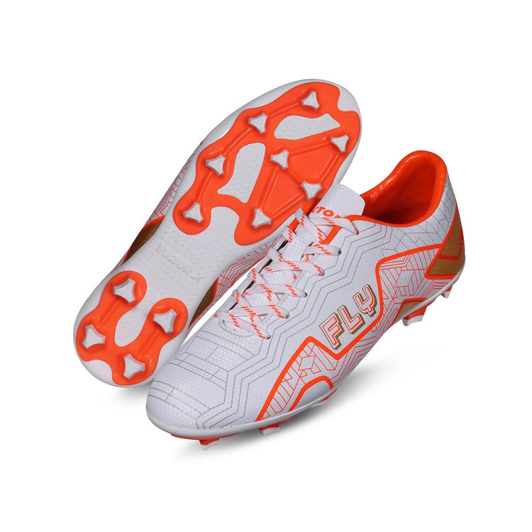 Vector X Fly Football Shoe/Studs, Double Colored TPU Sole, Padded Footbed, Premoulded Heel Shoe for Men