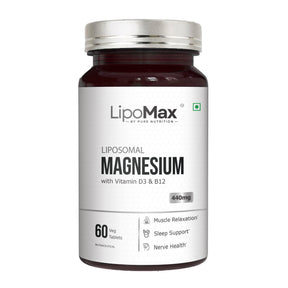 LipoMax Liposomal Magnesium 440mg with Vitamin D3 & B12 | Sleep & Relaxation - Nutrition by Pure Nutrition