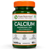 Calcium Magnesium Zinc with Vitamin D3 & K2  Bone & Muscle Support | 60 Tabs | 120 Tabs