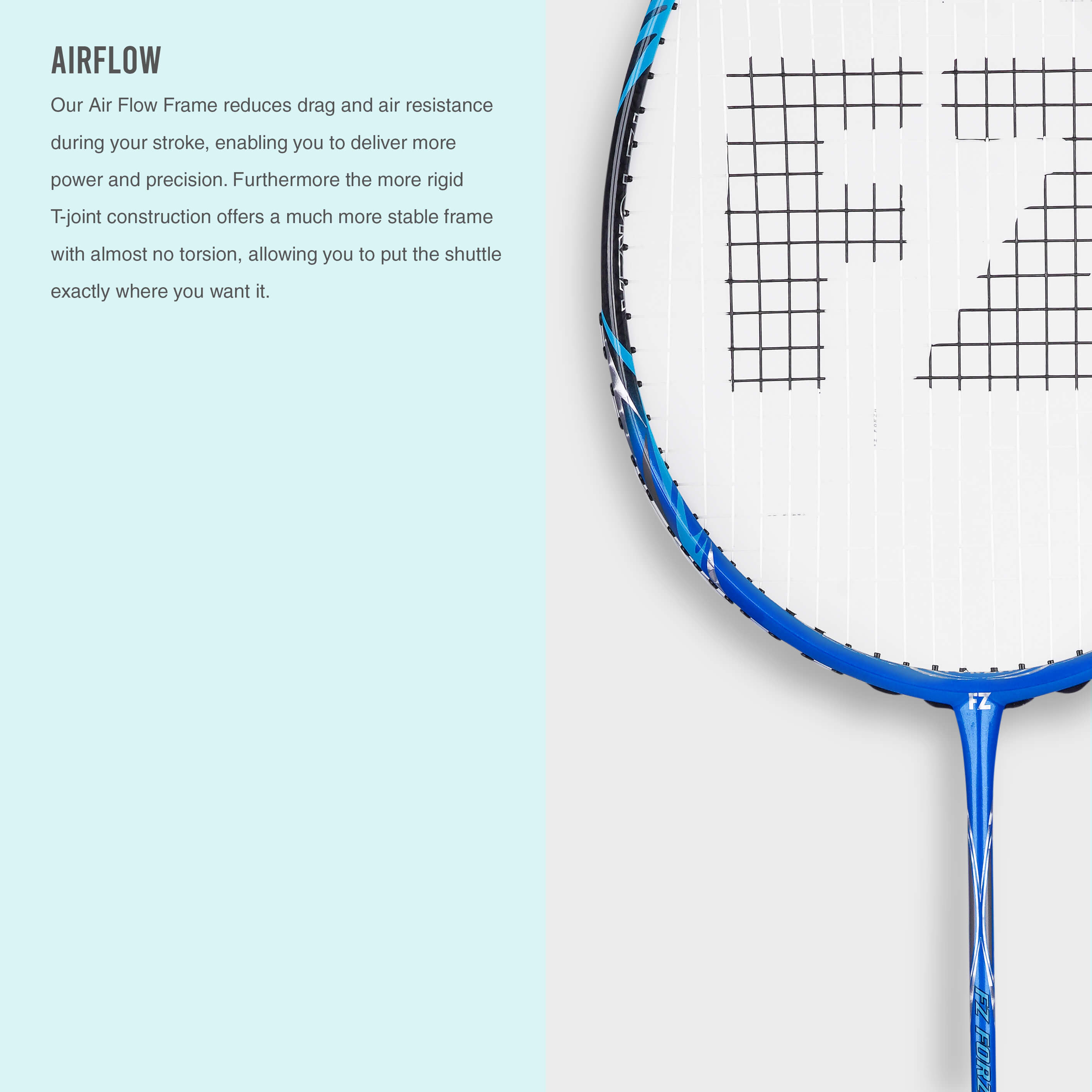 Light 10.1 Strung Badminton Racket (Blue Fish)- 4U/G5