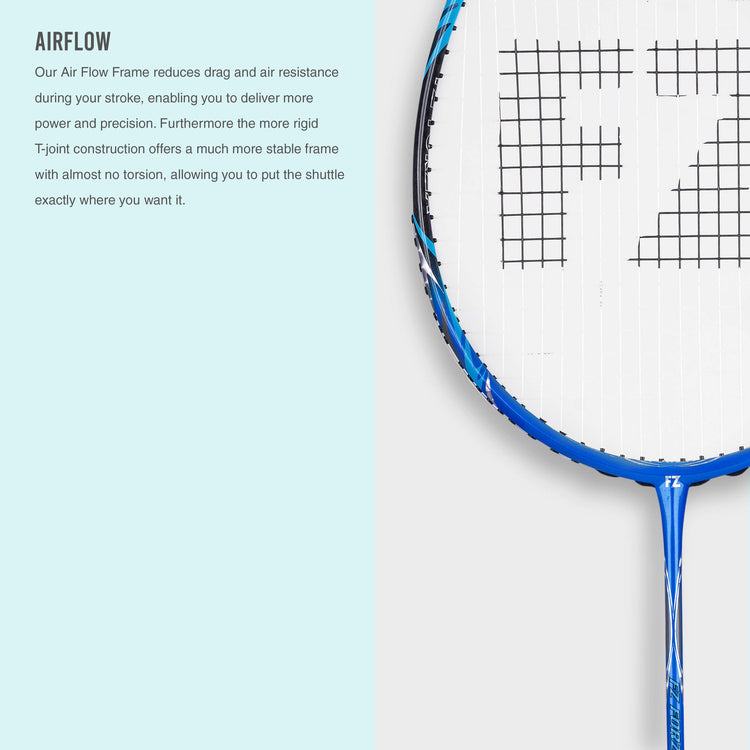 Light 10.1 Strung Badminton Racket (Blue Fish)- 4U/G5