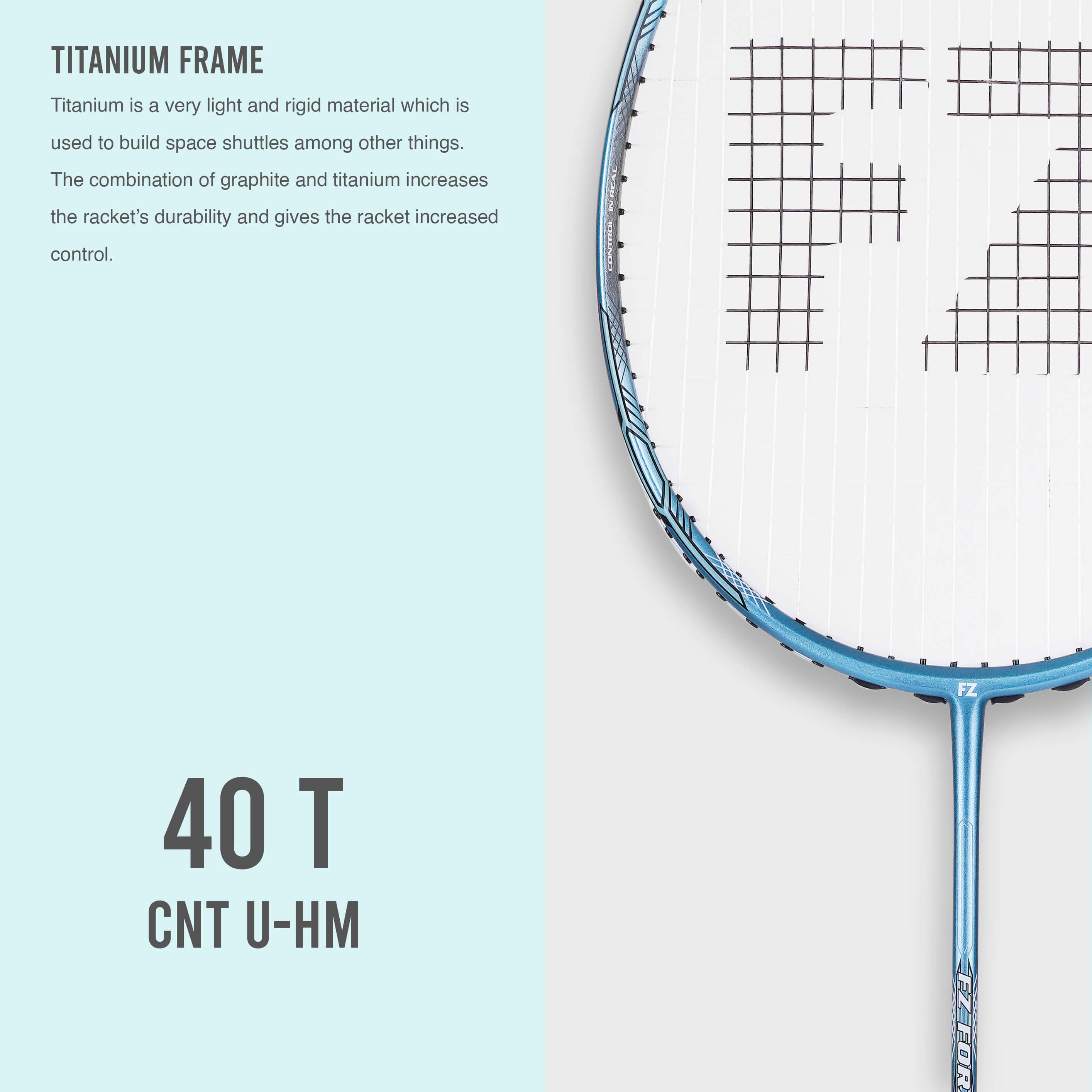 Light 11.1 Medium Strung Defensive Badminton Racket (Blue Fish) - 4U/G5