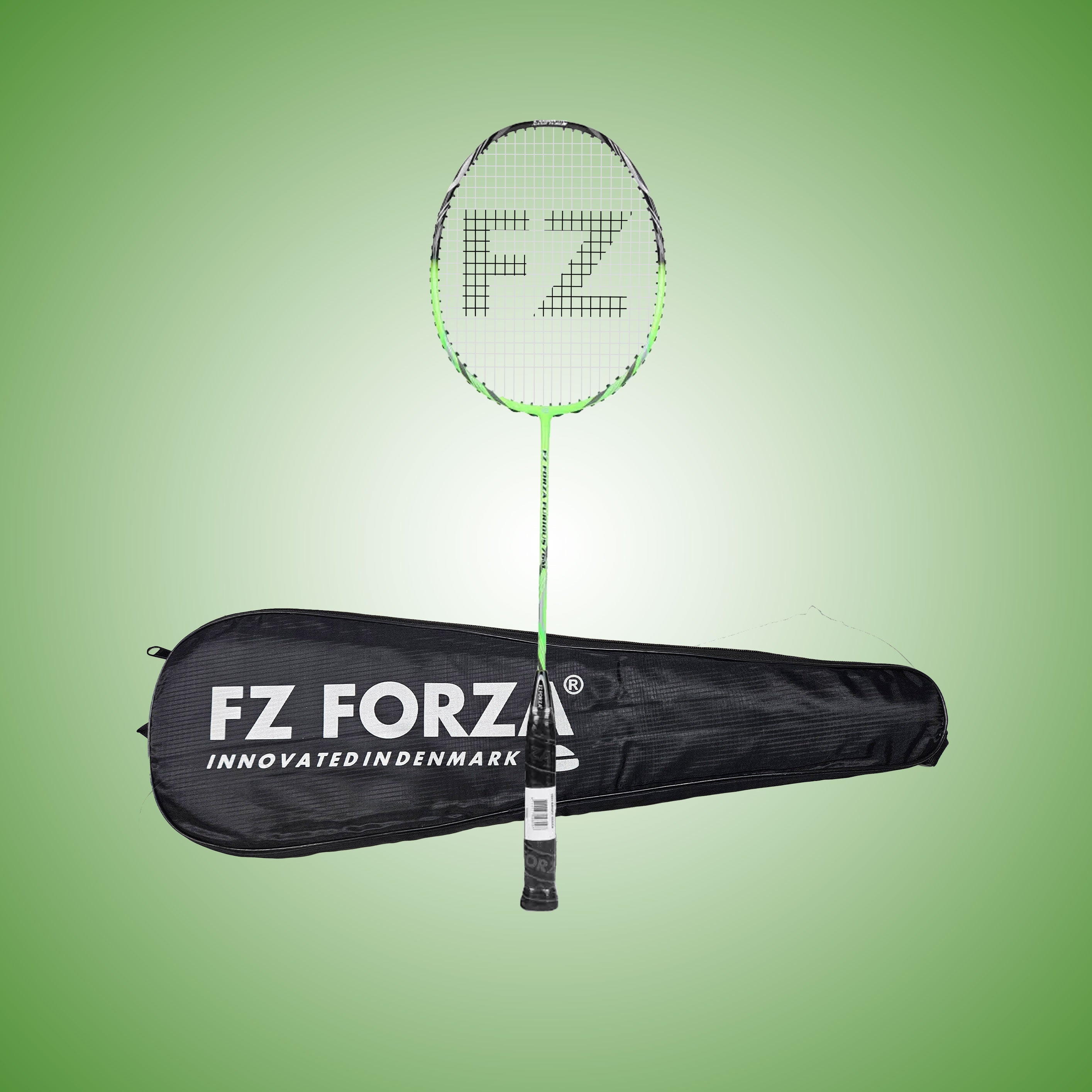Furious 76 M Strung Badminton Racket ( Bright Green) - 3U/G5