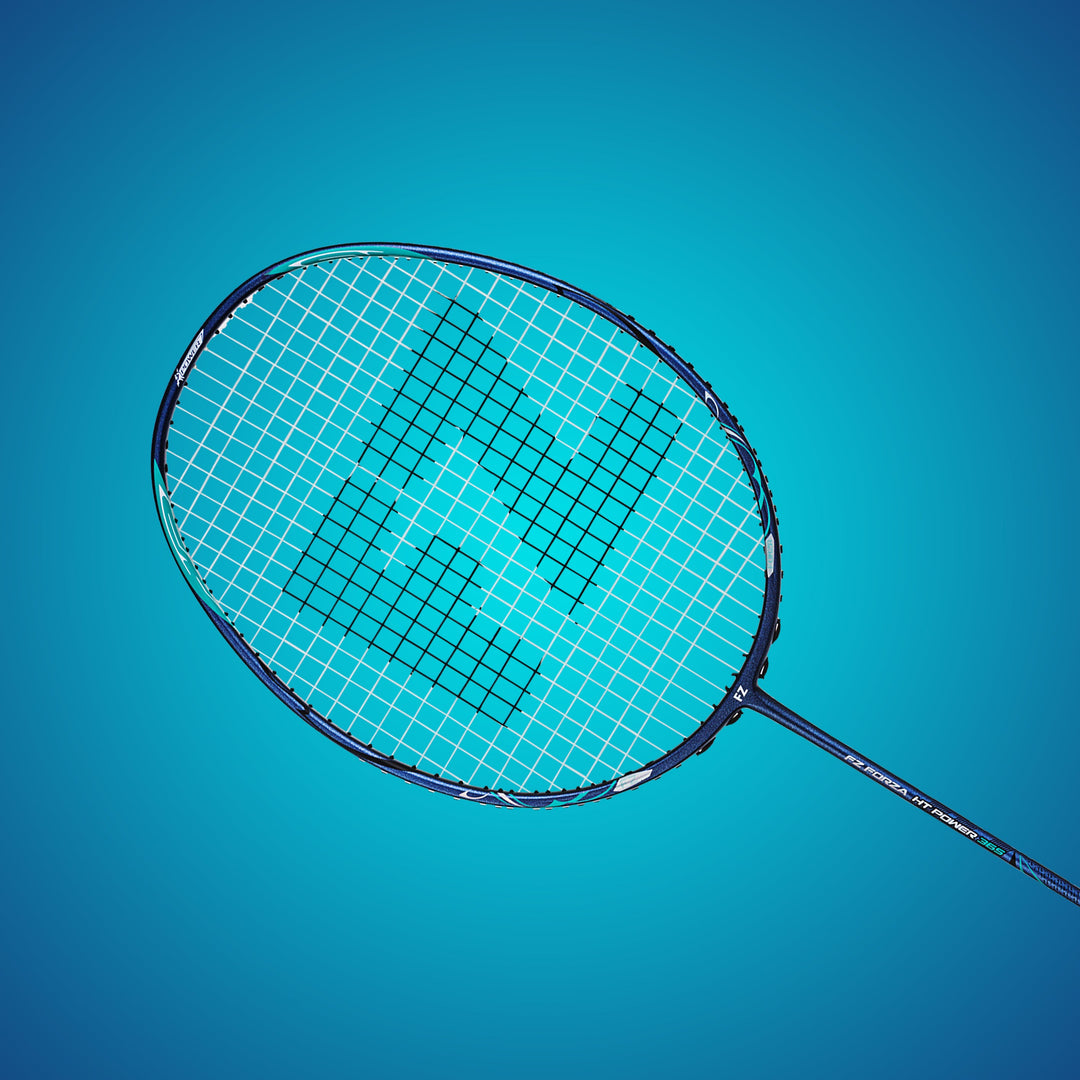 HT Power 36S Unstrung Attacking Badminton Racket (Blue) - 3U/G5