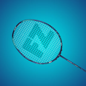 HT Power 36S Unstrung Attacking Badminton Racket (Blue) - 3U/G5