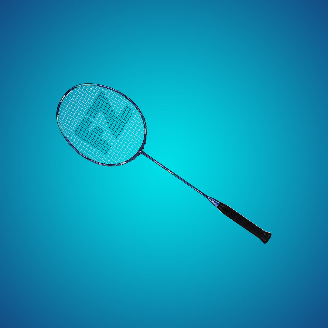 HT Power 36S Unstrung Attacking Badminton Racket (Blue) - 3U/G5