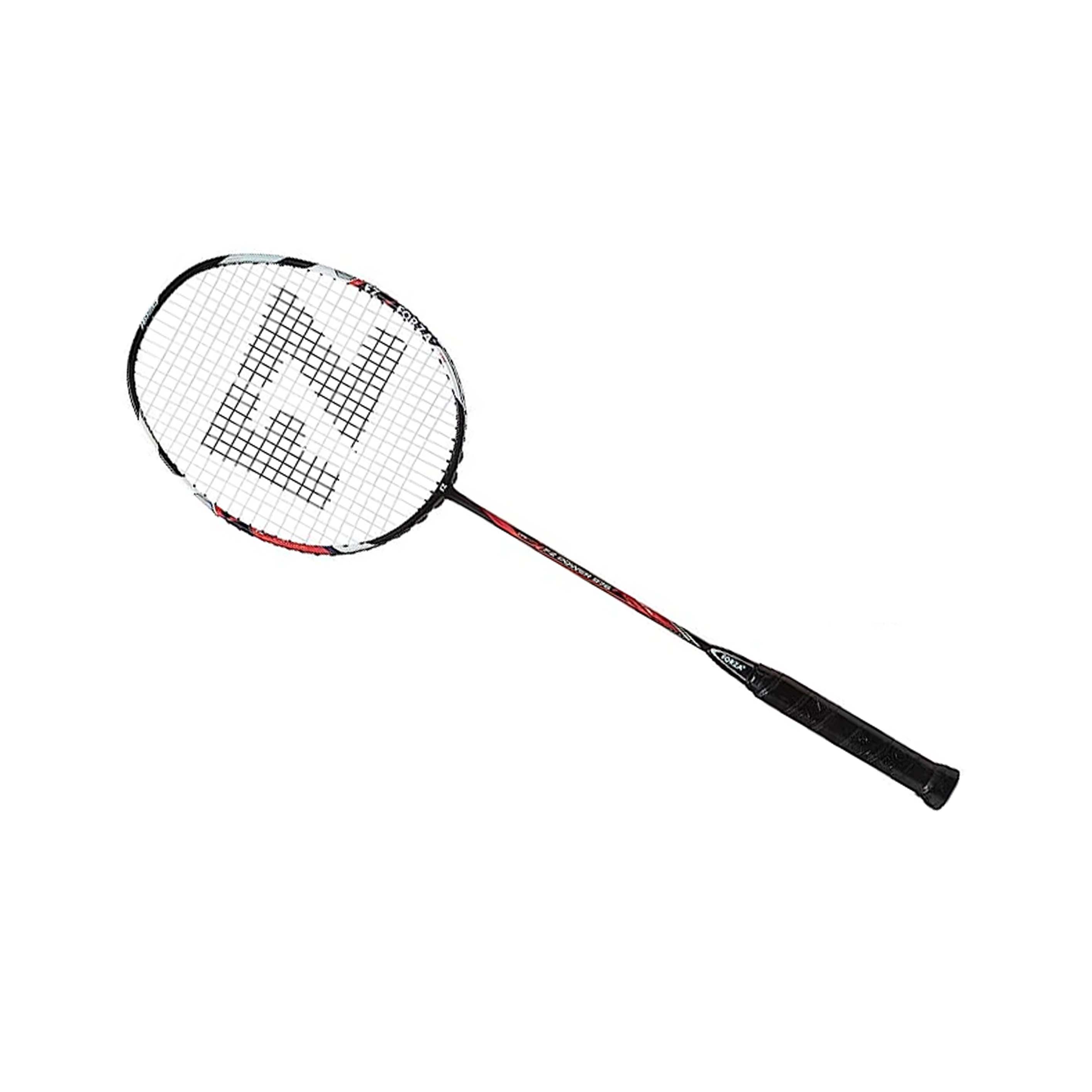 Power 976 Strung Attacking Badminton Racket (Black/Red) - 3U/G5