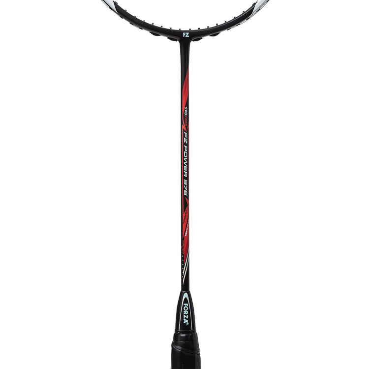 Power 976 Strung Attacking Badminton Racket (Black/Red) - 3U/G5
