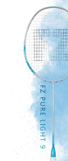 Pure Light 9 Unstrung Badminton Racket - Silver/Light Blue