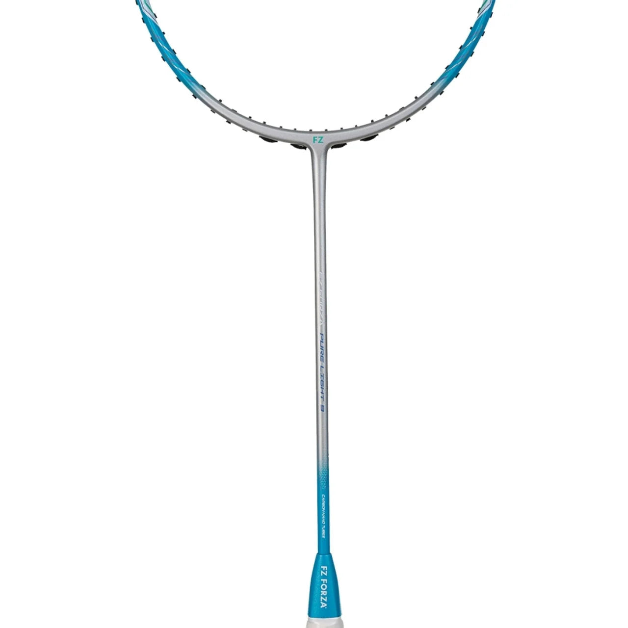 Pure Light 9 Unstrung Badminton Racket - Silver/Light Blue