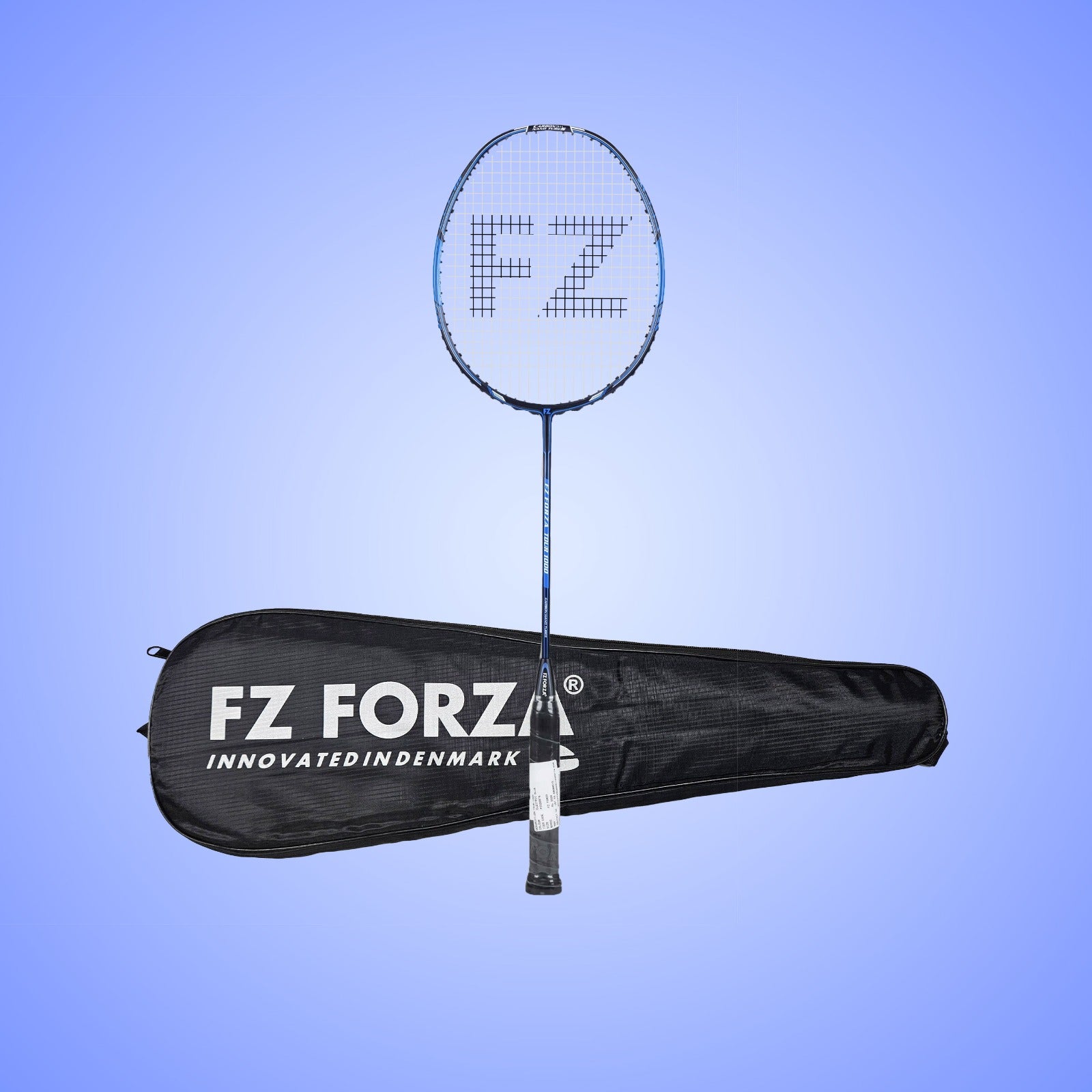 Tour 1000 Strung Badminton Racket (Blue)- 3U/G5