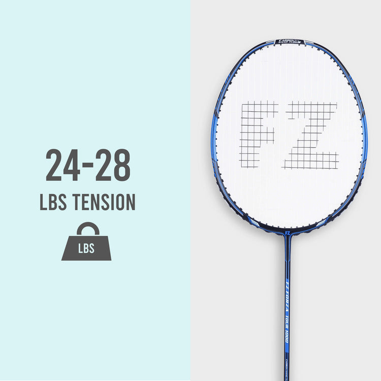 Tour 1000 Strung Badminton Racket (Blue)- 3U/G5