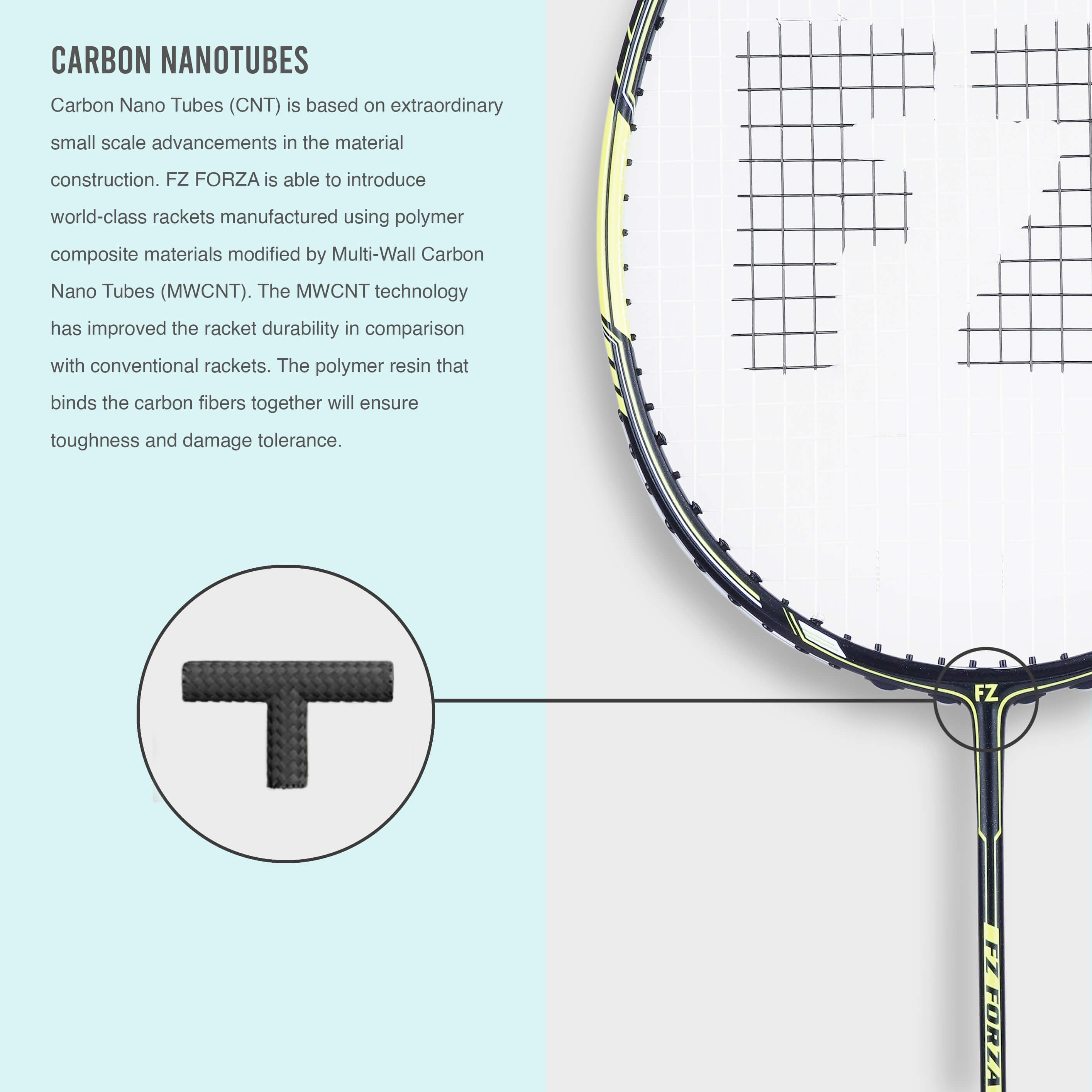 Tour 2000 Strung Badminton Racket(Yellow) - 3U/G5