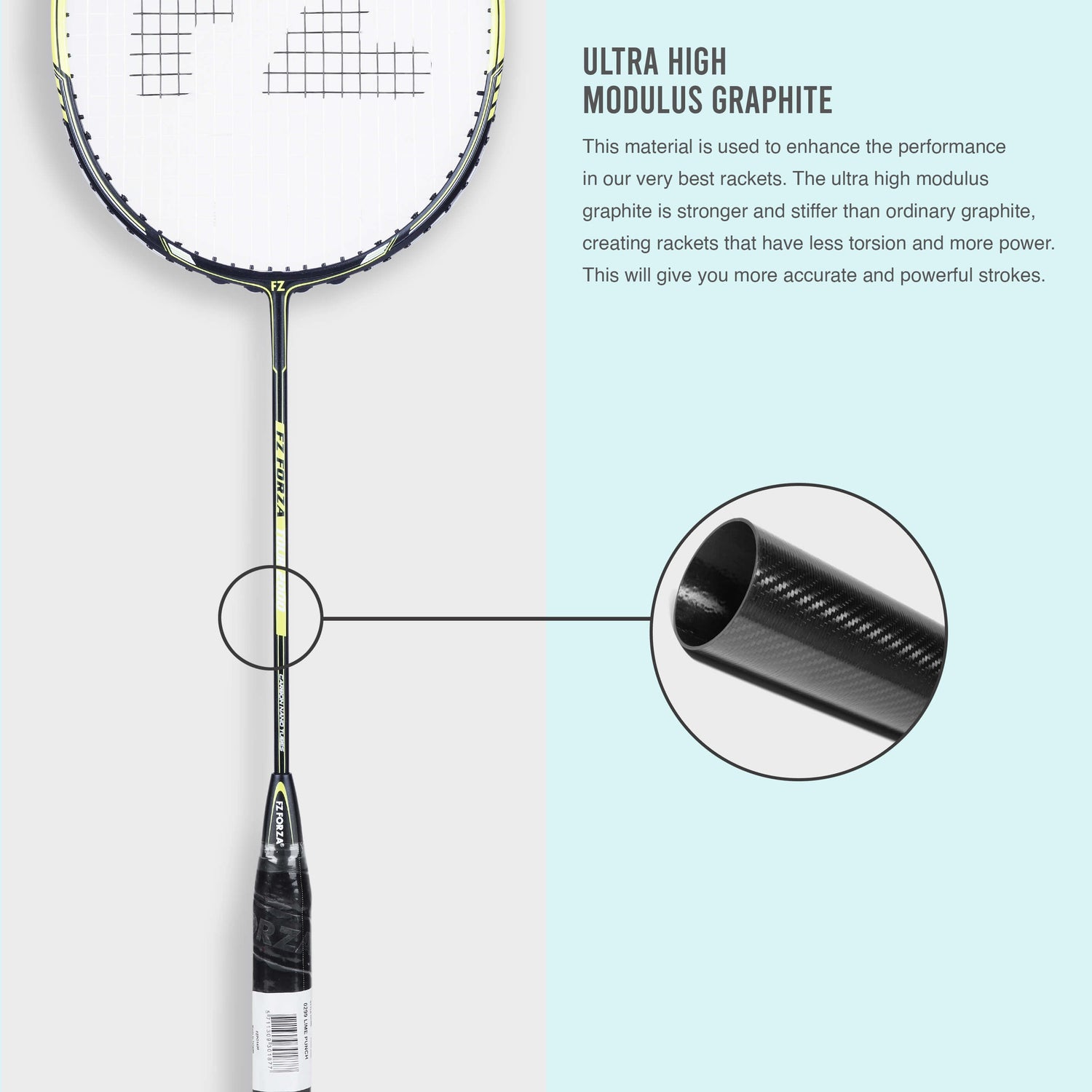 Tour 2000 Strung Badminton Racket(Yellow) - 3U/G5