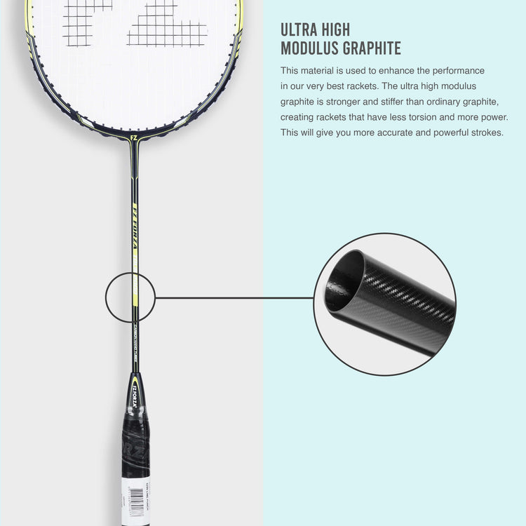 Tour 2000 Strung Badminton Racket(Yellow) - 3U/G5