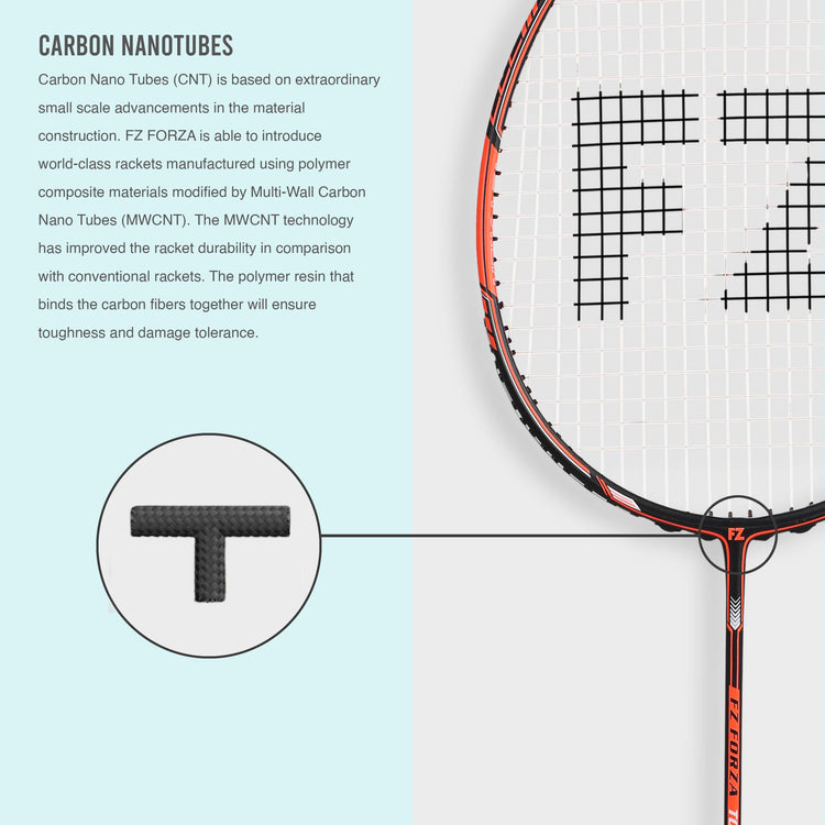 Tour 3000 Strung Badminton Racket (Orange) - 3U/G5