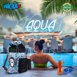 Aqua Arctic Unisex Swimming Bag |Water Sports |Dry Bags |Wet Pocket |Accessories |Beach Bag |Storage Swim Gym Gears |Drawstring Backpack |Netball Backpack | Pocket for Cap and Goggles