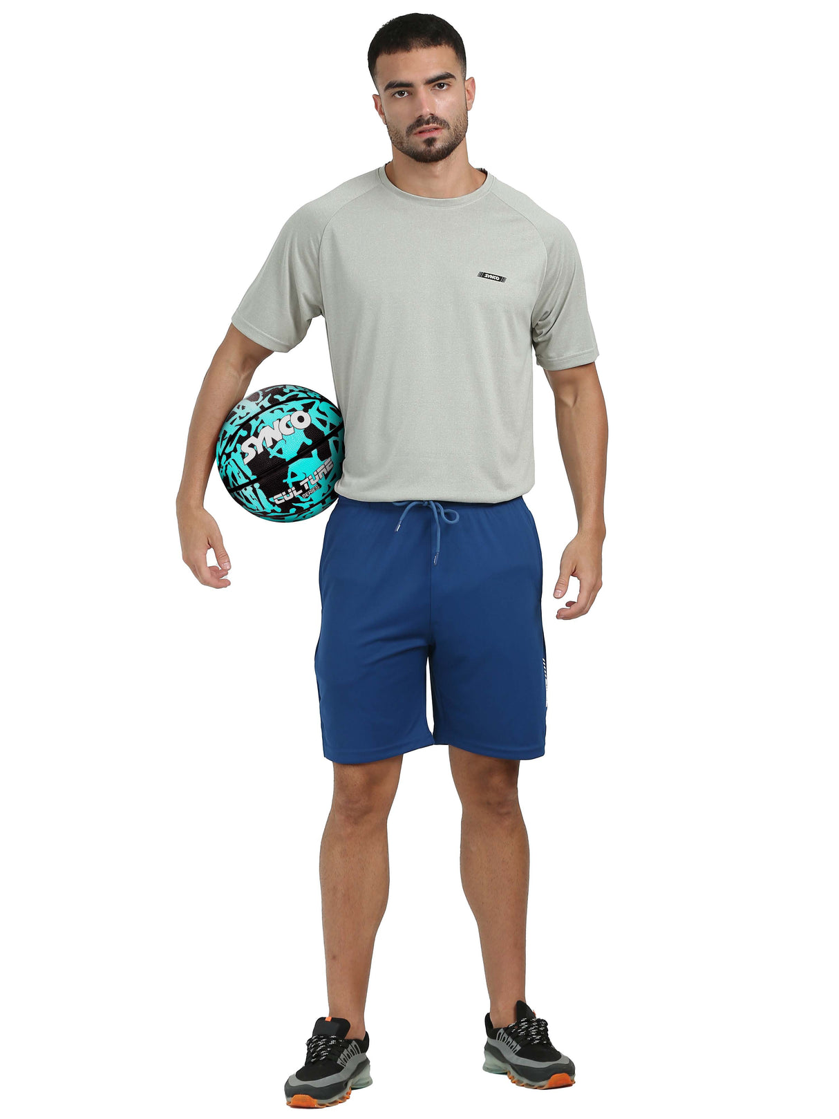 Flare Active Shorts for Men (Royal Blue) | Synco