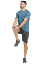 Synco Flex Active Sports Shorts for Men (Dark Grey)