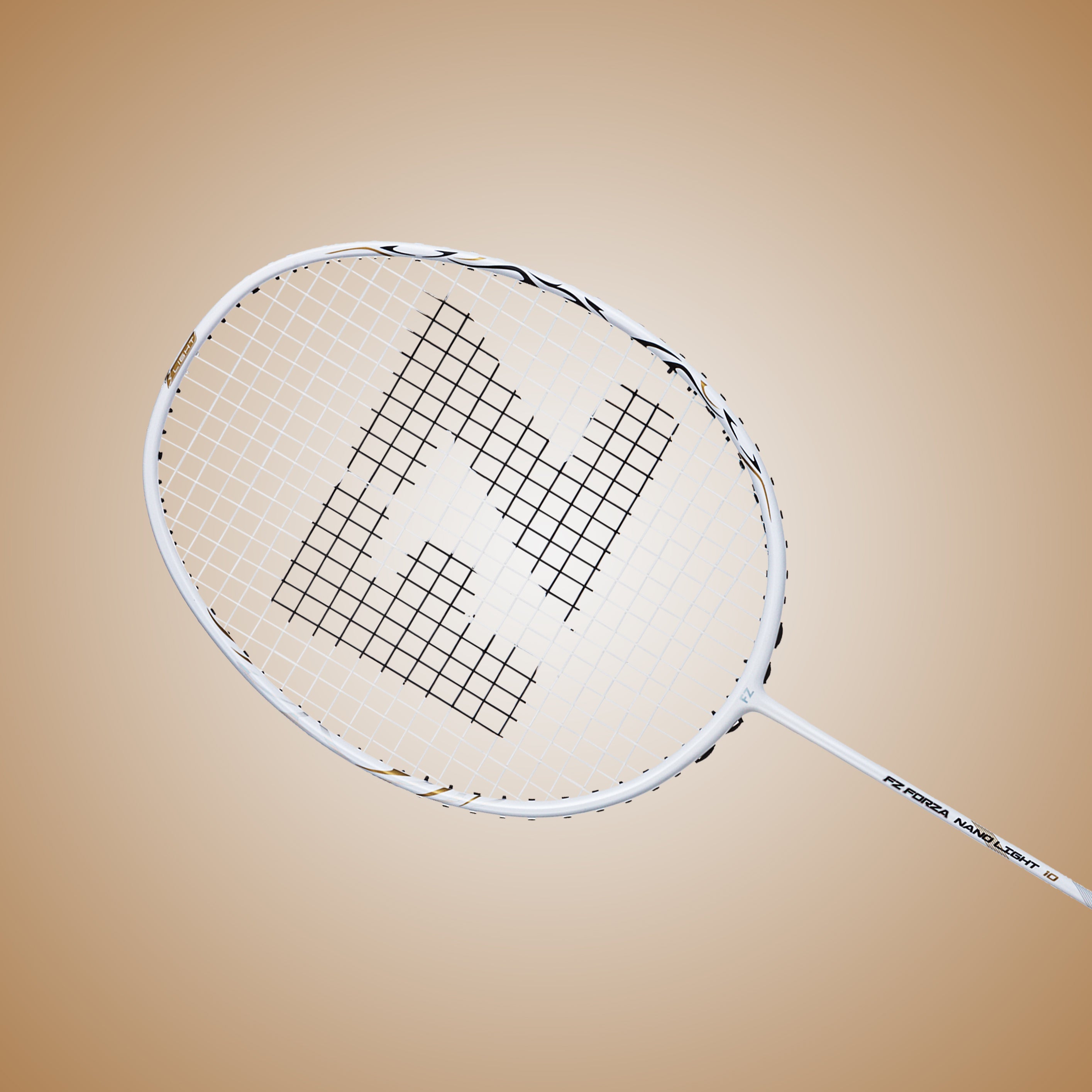 Nano Light 10 Unstrung Badminton Racket (White) - 5U/G5