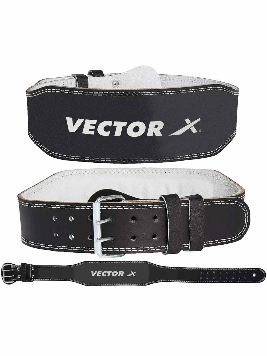 Vector X Champion Weight Lifting Leather Belt for Exercise,Gym,Fitness