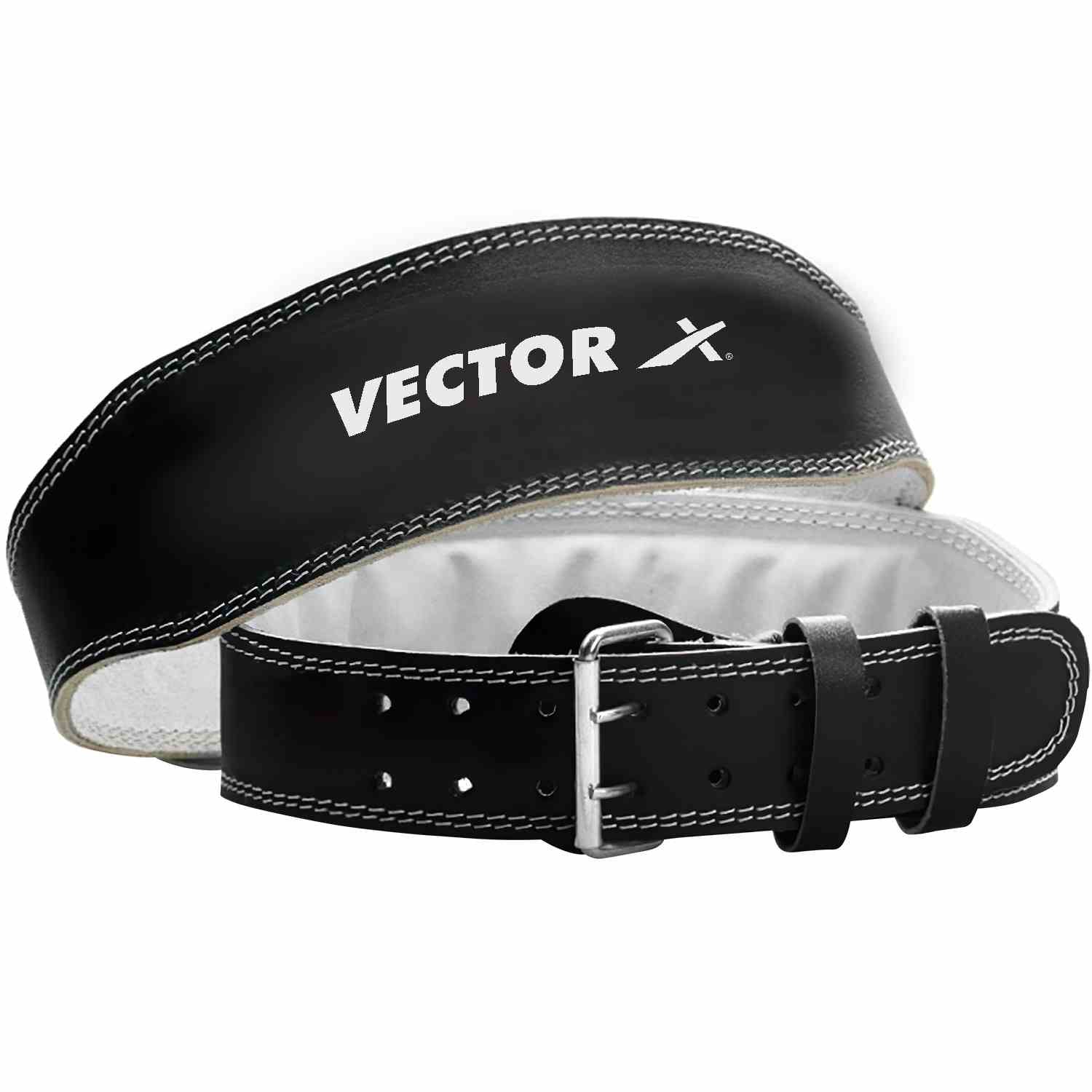 Vector X Champion Weight Lifting Leather Belt for Exercise,Gym,Fitness