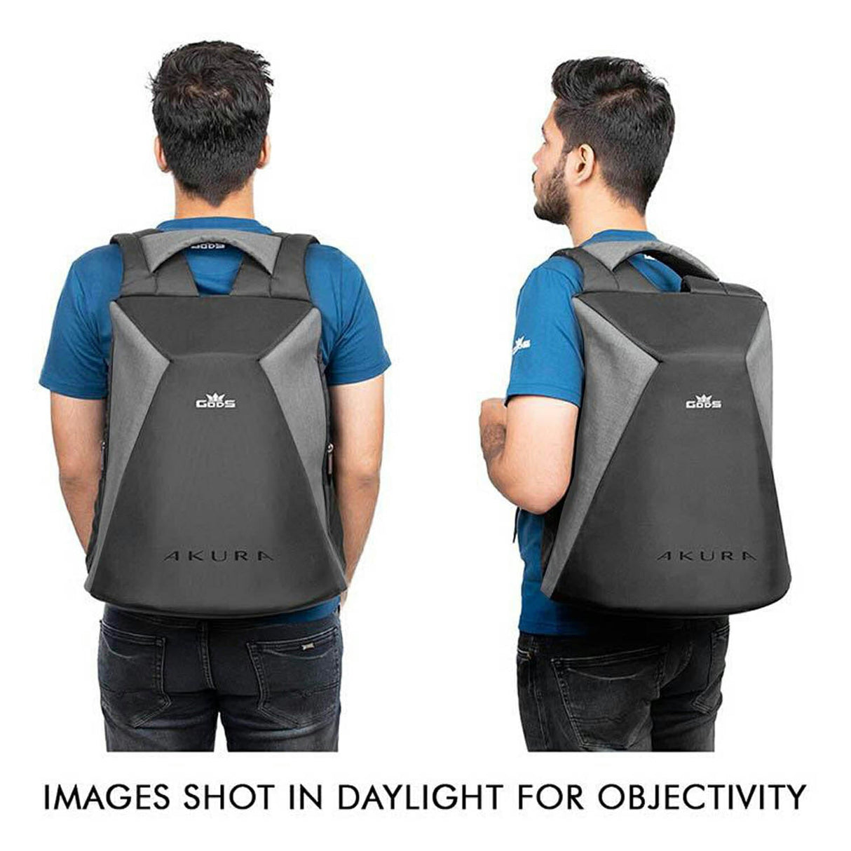 Akura - 22 litres,  Anti Theft Laptop backpack (15.6 inch laptops) (Melange)