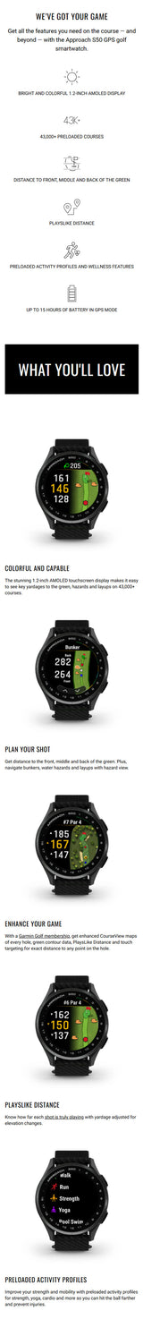 Garmin Approach S50 Smartwatch