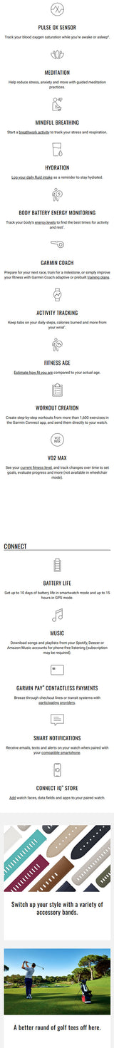Garmin Approach S50 Smartwatch