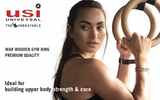 USI Wooden Gym Ring (Premium Quality)