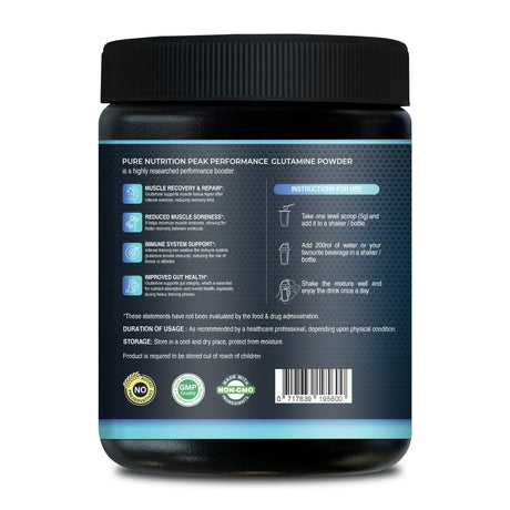 L-Glutamine Powder 100g Muscle Recovery, Endurance & Gut Health