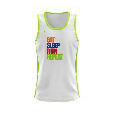 Printed Gym Singlet for Men | Dry Fit Sports Tank Top | Triumph