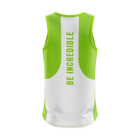 Printed Gym Singlet for Men | Dry Fit Sports Tank Top | Triumph
