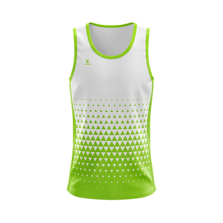 Printed Mens Sleeveless Polyester Gym Fit Vest Workout Tank Top | Triumph