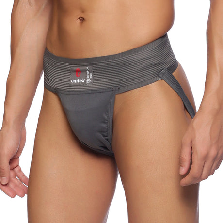 Gym Jockstrap Supporter Grey P2 | Omtex